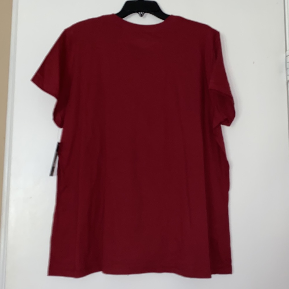 Nike Crimson Red Crew Cut Shirt - Picture 2 of 3